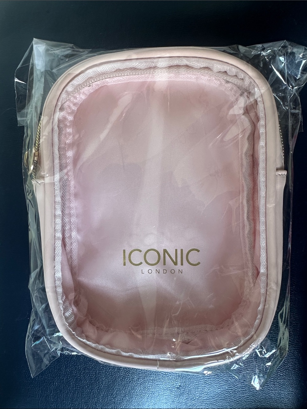 ICONIC London Blush Pink Travel Makeup Bag
